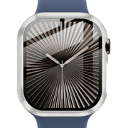For Apple Watch Series 10 42mm imak Integrated Watch Case with Film(Silver)