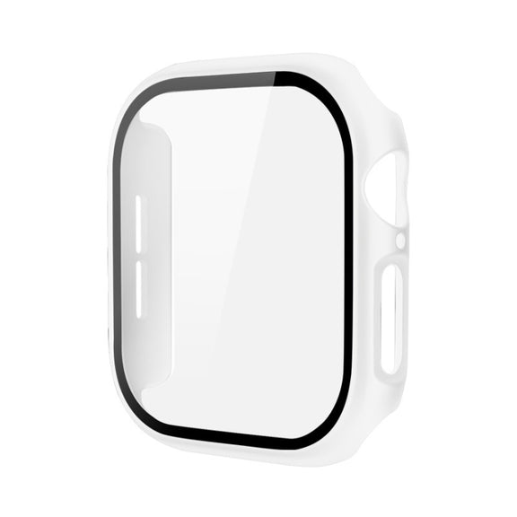 For Apple Watch Series 10 46mm imak Integrated Watch Case with Film(White)