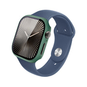 For Apple Watch Series 10 46mm imak Integrated Watch Case with Film(Green)