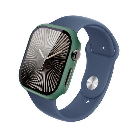 For Apple Watch Series 10 46mm imak Integrated Watch Case with Film(Green)