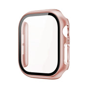 For Apple Watch Series 10 46mm imak Integrated Watch Case with Film(Rose Gold)