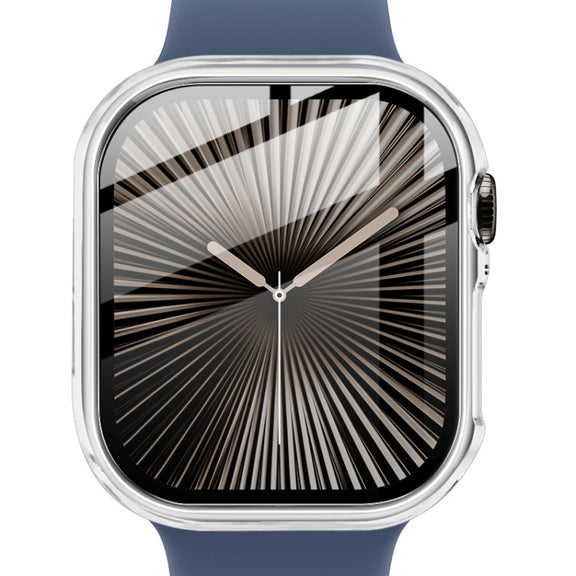For Apple Watch Series 10 46mm imak Integrated Watch Case with Film(Transparent)