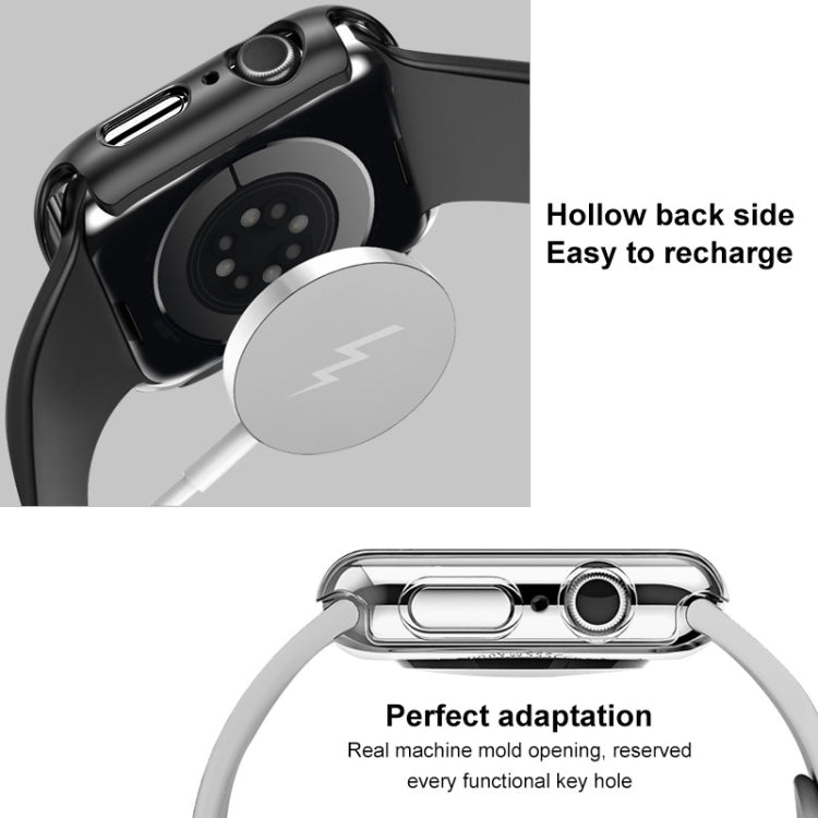 For Apple Watch Series 10 46mm imak Integrated Watch Case with Film(Silver)