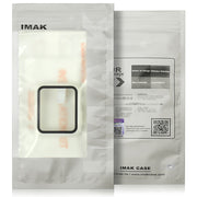 For Apple Watch Series 10 46mm imak Integrated Watch Case with Film(Titanium Gold)