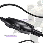 Yesido EK01 Head-mounted RGB Gaming Wired Earphone with Microphone(Black)