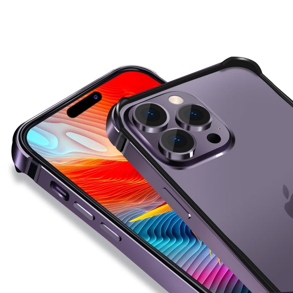 For iPhone 16 Plus TPU + Aluminum Alloy Frame Phone Case(Silver)