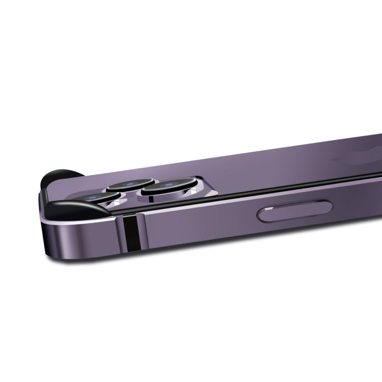 For iPhone 16 Plus TPU + Aluminum Alloy Frame Phone Case(Black)