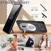 For Asus ROG Phone 7 Heat Dissipation Aromatherapy MagSafe Holder Phone Case(Silver)