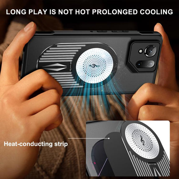For Asus ROG Phone 9 / 9 Pro Heat Dissipation Aromatherapy MagSafe Holder Phone Case(Silver)