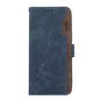 For Samsung Galaxy S25 Ultra 5G ABEEL Color Block Magnetic RFID Leather Phone Case(Blue-Brown) - Galaxy S25 Ultra 5G Cases by PMC TechLife | Online Shopping South Africa | PMC TechLife | Buy Now Pay Later Mobicred