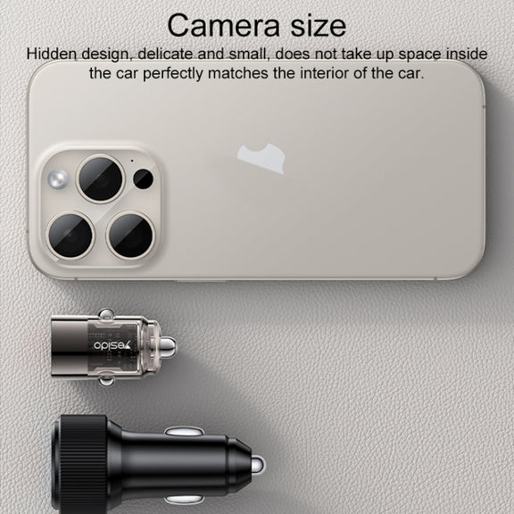 Yesido Y68 PD30W Type-C + QC18W USB Zinc Alloy Mini Car Charger(Metal Grey)
