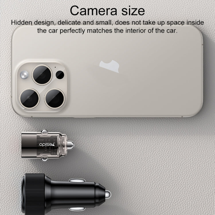 Yesido Y68 PD30W Type-C + QC18W USB Zinc Alloy Mini Car Charger(Metal Grey)