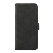 For Samsung Galaxy S25 Ultra 5G ABEEL Frosted Magnetic RFID Leather Phone Case(Black)