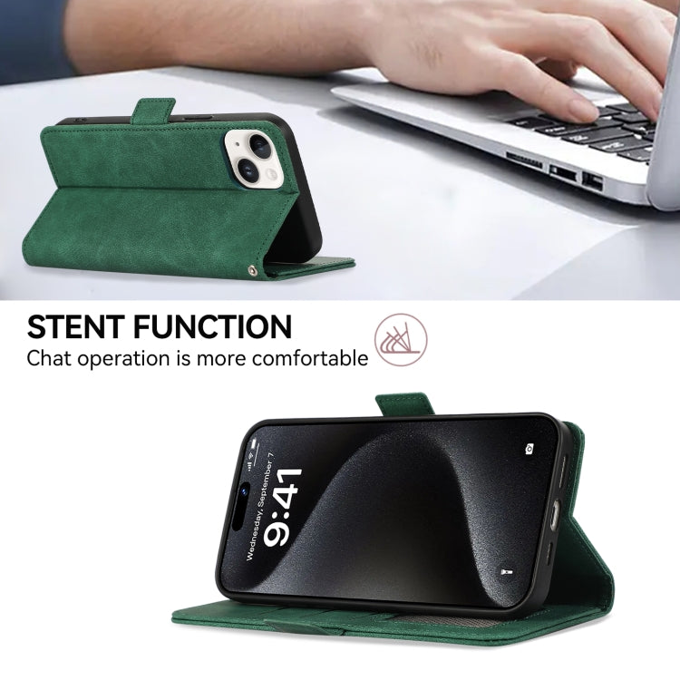 For Samsung Galaxy S25 Ultra 5G ABEEL Frosted Magnetic RFID Leather Phone Case(Green)