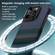 For iPhone 16 Pro Benks Color Shield C1 Classic Kevlar Woven MagSafe Phone Case