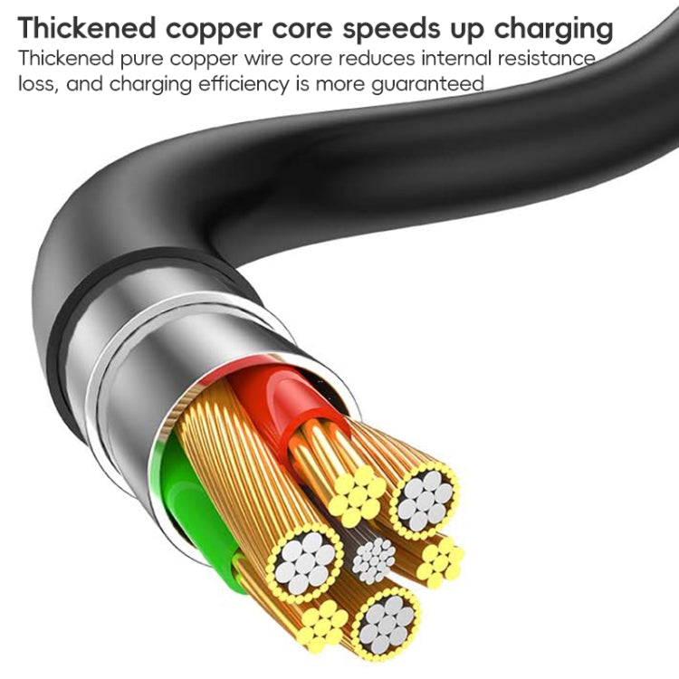 For LeadingIdeal L9 / L8 / L7 / L6 PD65W Type-C Elbow to Type-C, 8 Pin Spring Charging Cable(Black) - Car Charger by PMC TechLife | Online Shopping South Africa | PMC TechLife | Buy Now Pay Later Mobicred