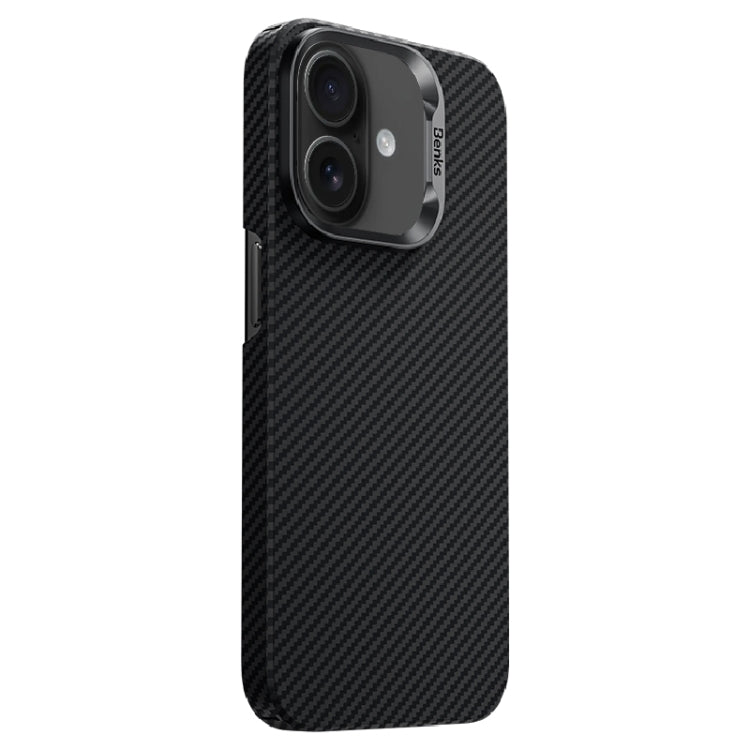 For iPhone 16 Benks Classic Kevlar 600D Fiber MagSafe Phone Case(Black) - free shipping - PMC Jewellery - Order now!