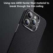 For iPhone 16 Plus Benks Classic Kevlar 600D Fiber MagSafe Phone Case(Black)