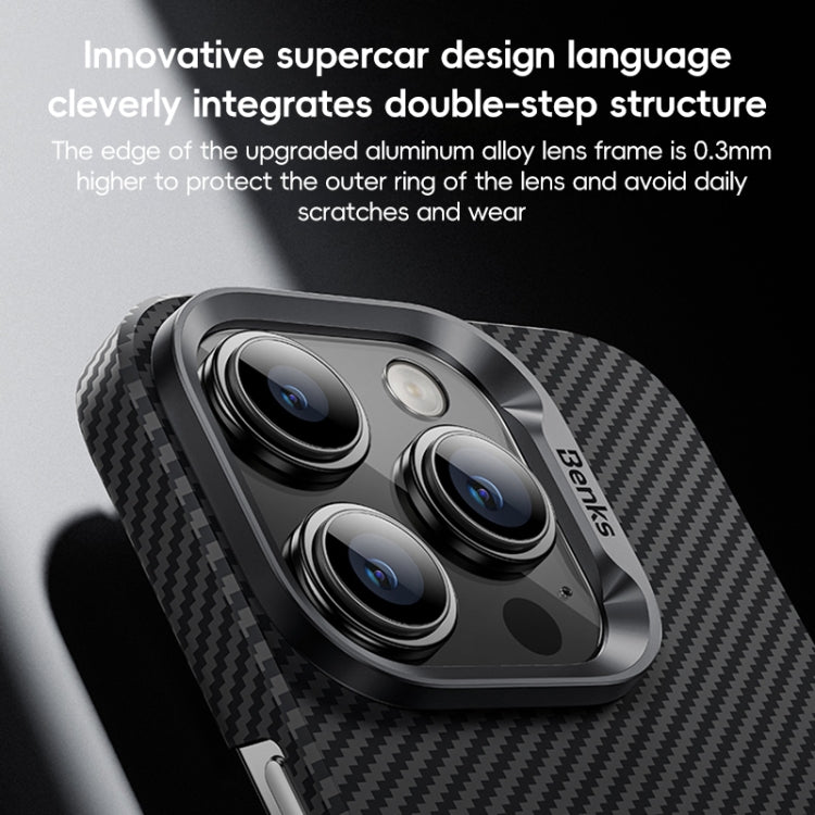 For iPhone 16 Benks Classic Kevlar 600D Fiber MagSafe Phone Case(Black) - free shipping - PMC Jewellery - Order now!