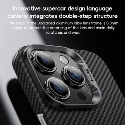 For iPhone 16 Benks Classic Kevlar 600D Fiber MagSafe Phone Case(Black) - free shipping - PMC Jewellery - Order now!