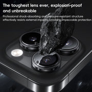 For iPhone 16 Pro Max Benks King Kong Series Corning Single Metal Lens Protective Film(Black)