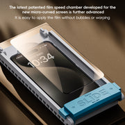 For iPhone 16 Plus Benks Black Gold Series 3D Heat Bending Full Glue Full Coverage HD Tempered Film