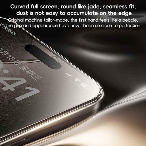For iPhone 16 Plus Benks Black Gold Series 3D Heat Bending Full Glue Full Coverage HD Tempered Film