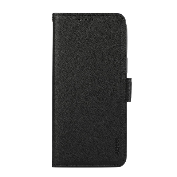 For Samsung Galaxy S25 Ultra ABEEL Side-Magnetic Litchi Pattern Leather RFID Phone Case(Black)