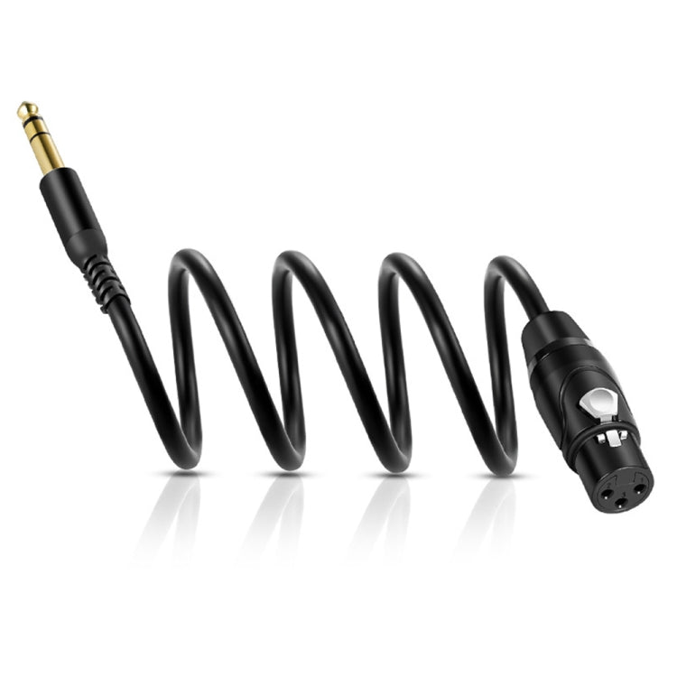 6.35mm to XRL Canon Female Dual Channel Microphone Audio Cable, Length:10m(Black) - free shipping - PMC Jewellery - Order now!