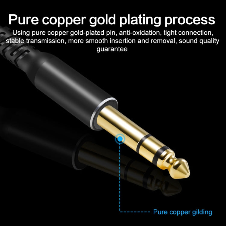 6.35mm to XRL Canon Female Dual Channel Microphone Audio Cable, Length:5m(Black) - Microphone Audio Cable & Connector by PMC TechLife | Online Shopping South Africa | PMC TechLife | Buy Now Pay Later Mobicred