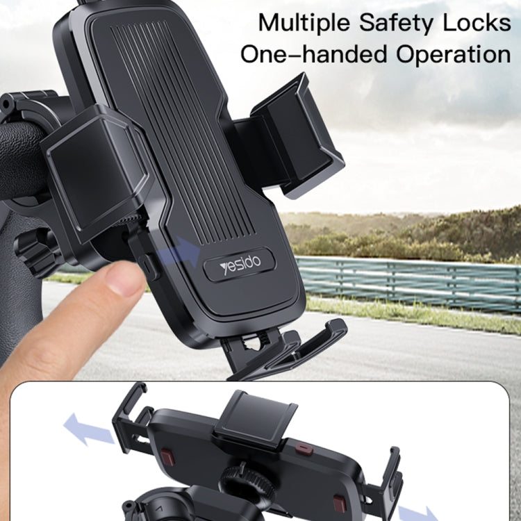 Yesido C127 Dual Side Adjustable Bicycle Handle Phone Holder(Black) - free shipping - PMC Jewellery - Order now!