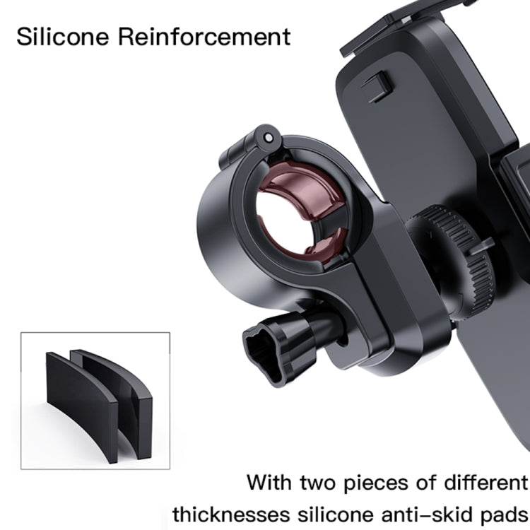 Yesido C127 Dual Side Adjustable Bicycle Handle Phone Holder(Black) - free shipping - PMC Jewellery - Order now!