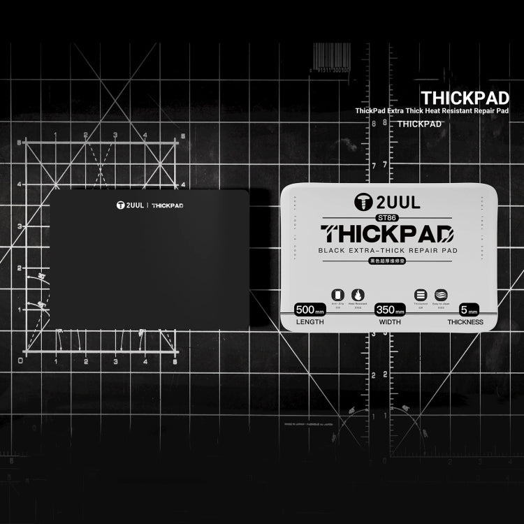 2UUL ST86 50x35cm Extra Thick Heat-Resistant Anti-static Silicone Pad - free shipping - PMC Jewellery - Order now!