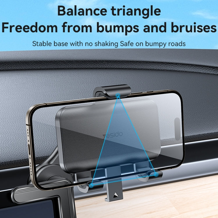 Yesido C250 Phone Clamp Holder For Car Floating Screen(Black) - free shipping - PMC Jewellery - Order now!