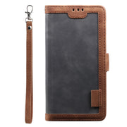 For Samsung Galaxy S25 5G Retro Splicing Horizontal Flip Leather Phone Case(Grey)