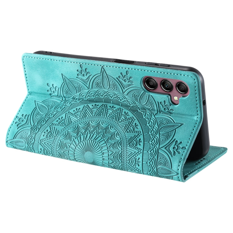 For Samsung Galaxy S25+ 5G Totem Embossed Magnetic Leather Phone Case(Green) - Galaxy S25+ 5G Cases by PMC Jewellery | Online Shopping South Africa | PMC Jewellery | Buy Now Pay Later Mobicred