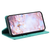 For Samsung Galaxy S25+ 5G Totem Embossed Magnetic Leather Phone Case(Green)