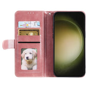 For Samsung Galaxy S25 5G Simple 6-Card Wallet Leather Phone Case(Rose Gold)