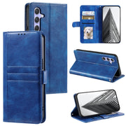For Samsung Galaxy S25 5G Simple 6-Card Wallet Leather Phone Case(Blue)