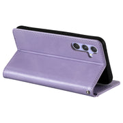 For Samsung Galaxy S25 5G Simple 6-Card Wallet Leather Phone Case(Purple)