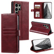 For Samsung Galaxy S25 Ultra 5G Simple 6-Card Wallet Leather Phone Case(Wine Red) - Galaxy S25 Ultra 5G Cases by PMC TechLife | Online Shopping South Africa | PMC TechLife | Buy Now Pay Later Mobicred