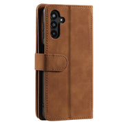 For Samsung Galaxy S25 5G Nine Card Zipper Bag Leather Phone Case with Lanyard(Brown)