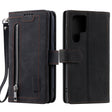 For Samsung Galaxy S25 Ultra 5G Nine Card Zipper Bag Leather Phone Case with Lanyard(Black) - Galaxy S25 Ultra 5G Cases by PMC TechLife | Online Shopping South Africa | PMC TechLife | Buy Now Pay Later Mobicred