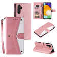 For Samsung Galaxy S25 5G Nail Skin Feel Stitching Calf Texture Leather Phone Case(Rose Gold) - Galaxy S25 5G Cases by PMC TechLife | Online Shopping South Africa | PMC TechLife | Buy Now Pay Later Mobicred