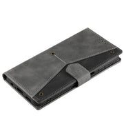 For Samsung Galaxy S25 5G Nail Skin Feel Stitching Calf Texture Leather Phone Case(Grey)