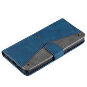 For Samsung Galaxy S25 5G Nail Skin Feel Stitching Calf Texture Leather Phone Case(Blue)
