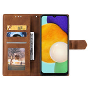 For Samsung Galaxy S25 5G Nail Skin Feel Stitching Calf Texture Leather Phone Case(Brown)