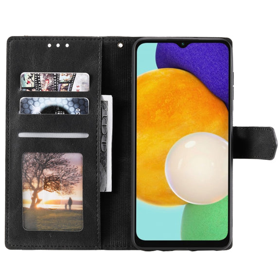 For Samsung Galaxy S25+ 5G Nail Skin Feel Stitching Calf Texture Leather Phone Case(Black)