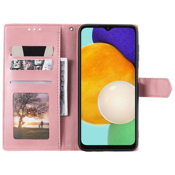 For Samsung Galaxy S25+ 5G Nail Skin Feel Stitching Calf Texture Leather Phone Case(Rose Gold)