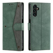 For Samsung Galaxy S25+ 5G Nail Skin Feel Stitching Calf Texture Leather Phone Case(Green)